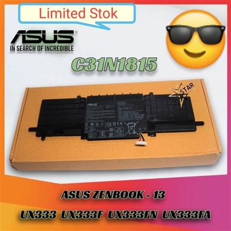 Jual Baterai Asus Zenbook Ux333 Ux333f Ux333fa Ux333fn C31n1815