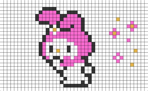 My Melody Perler Bead Pattern Bead Sprite My Melody Pixel Art Hd Hot