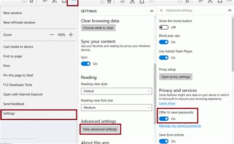 How To Access Or Manage Saved Passwords In Microsoft Edge Otosection