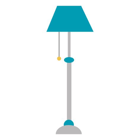 Blue Flat Lamp Stand Transparent Png And Svg Vector File