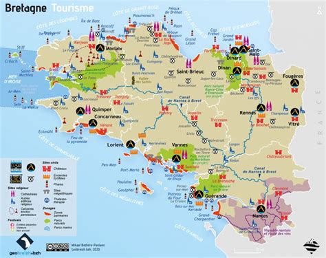 Carte Lieux Bretagne Info Voyage Carte Plan
