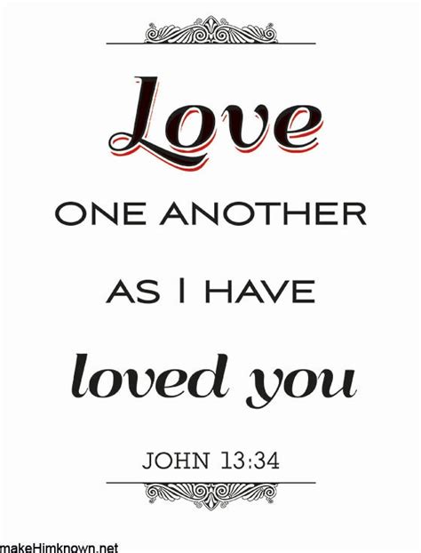 Love One Another As I Have Loved You John 1334 Christian Art Print