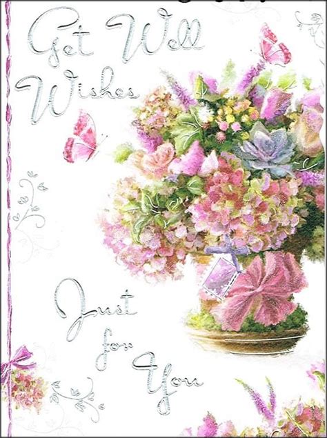 Jonny Javelin Get Well Soon Greetings Card Flowers