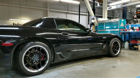 Corvette Wheels Cv04 Corvette C5 Z06 Wheels Black Machd 18x10517x95