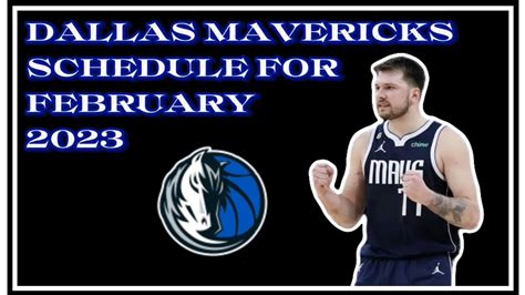 Dallas Mavericks Schedules For February 2023 Nba Games Schedules Ph
