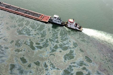 Major Oil Spill After Million Gallon Barge Collides With Ship In Texas