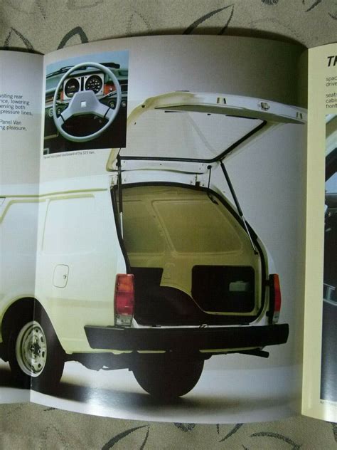 Mazda 323 Panel Van 6 Page Foldout Type Brochure March 1983 Ebay