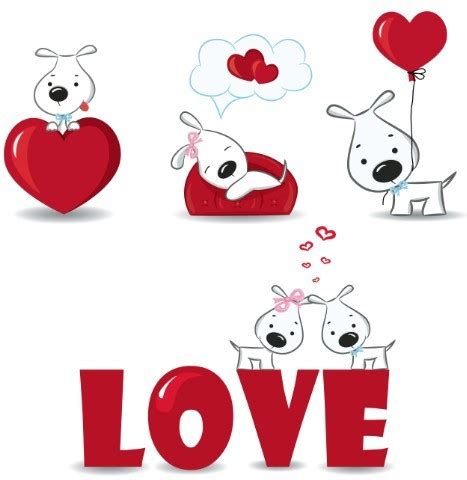 Propose day marriage proposal whatsapp valentines day, cartoon couple, love, cartoon character, white png. Free Cute Cartoon Doggy Vector For Valentine's Day - TitanUI