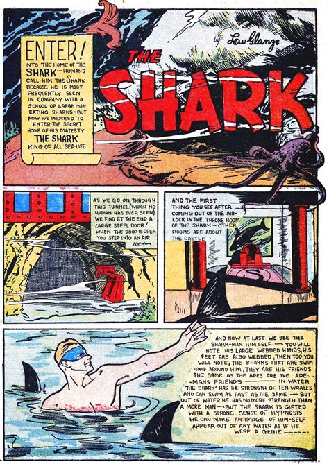 Superheroes In Trunks Underwear Of Power 1939 The Shark Shark