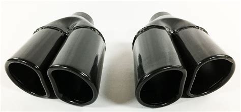 Exhaust Tips 2.25" in Inlet 5.50" X 3.375" Oval D 11.50" in Long Dual