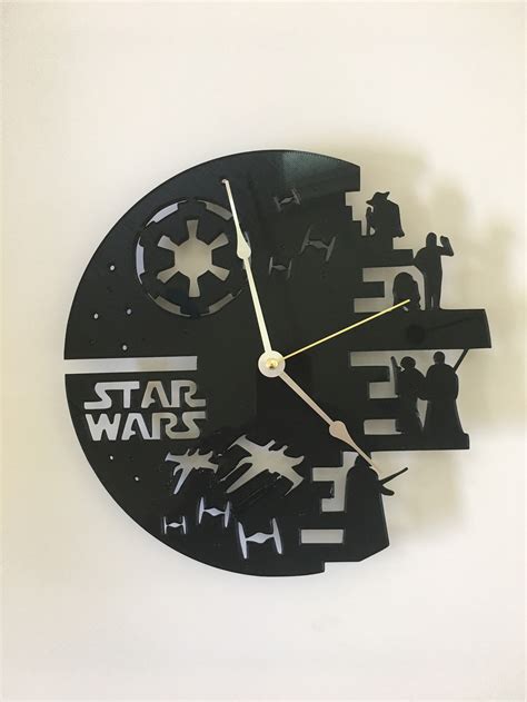 Star Wars Clock 2 Etsy
