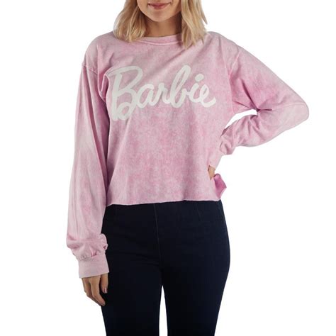 Pink Barbie Shirt Barbie Crop Top Barbie Long Sleeve Shirt Barbie