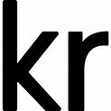 Norway krone currency symbol icon