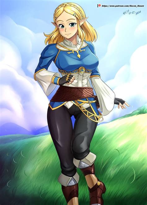 Loz Botw Zelda By Hosen Hosen Hocen On Deviantart Legend Of Zelda