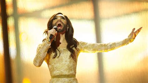 austrian drag queen conchita wurst wins eurovision song contest