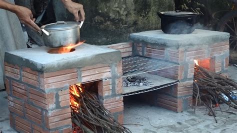 How To Make A Brick Charcoal Stove And Grill Diy Install Brick Youtube