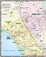 Los Angeles santa monica mapa - Mapa de Los Angeles santa mónica ...