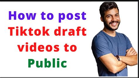 How To Post Tiktok Draft Videos To Public Youtube