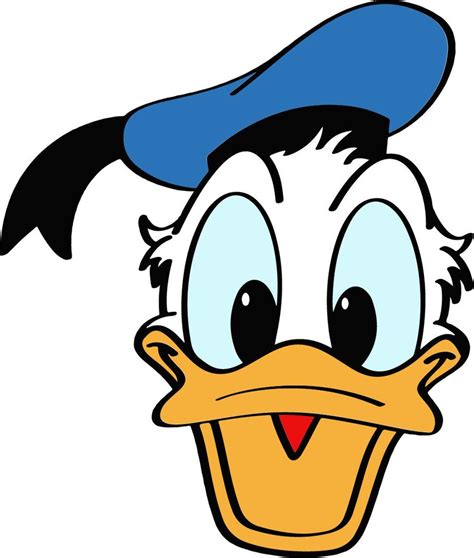 Disney Donald Duck Head Svg Png  Etsy