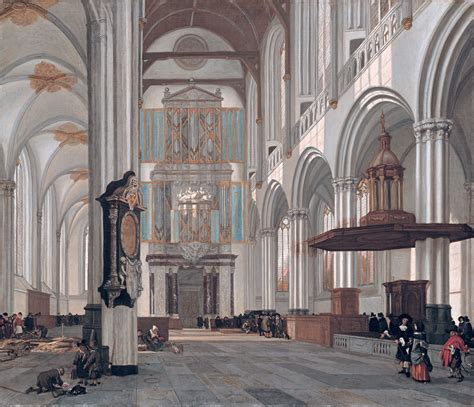 Interior Of The Nieuwe Kerk Amsterdam By Emanuel De Witte 1657