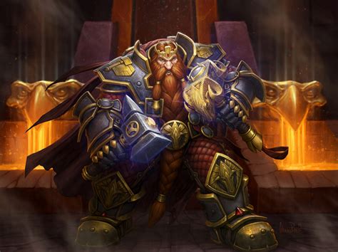 Armor Dwarf Magni Bronzebeard Warrior World Of Warcraft Wallpaper