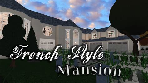 French Style Mansion Part 1 Bloxburg Roblox 1m Supermira1234567