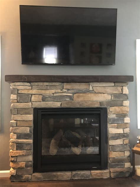 Stone Fireplace Tv Above Fireplace Guide By Linda