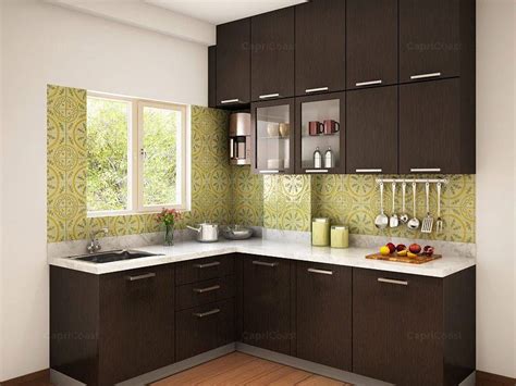 Munnar Lshaped Modular Kitchen Designs India HomeLane | Kitchen modular