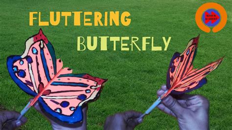 How To Make Fluttering Butterfly Using Paper Paper Craft Fluttering