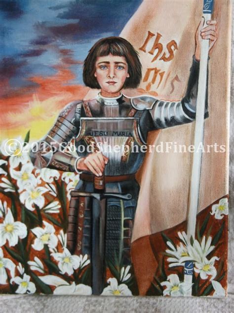 Saint Joan Of Arc Patron Of France 8x10 And Etsy