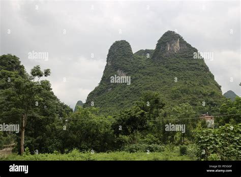 Landscape Of Yangshuo China Stock Photo Alamy