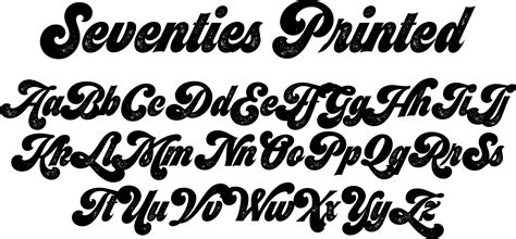 Seventies Printed Font By Lián Types Font Bros