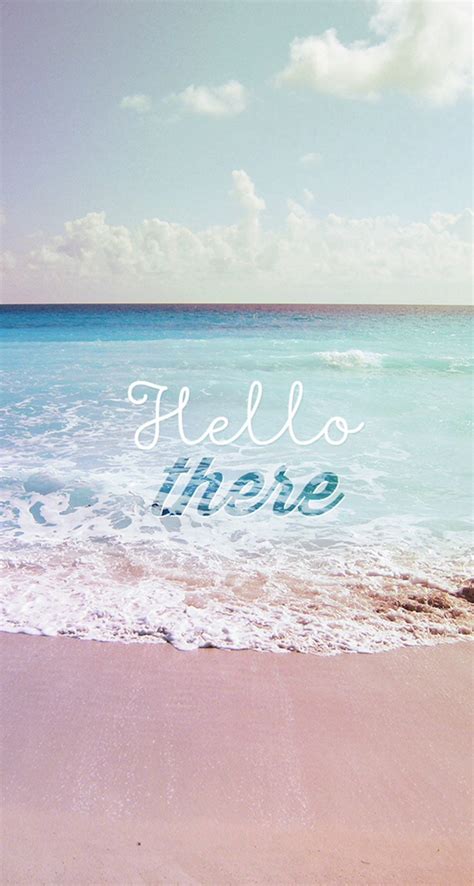 Hello There Summer Wave Beach Iphone 5s Wallpaper Download Iphone