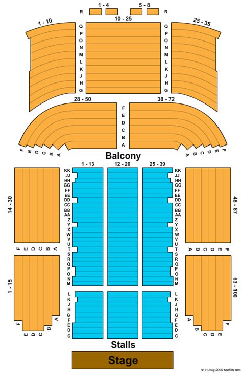 Newcastle City Hall Seating Map