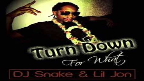 Lyrics Dj Snake Lil Jon Turn Down For What Youtube