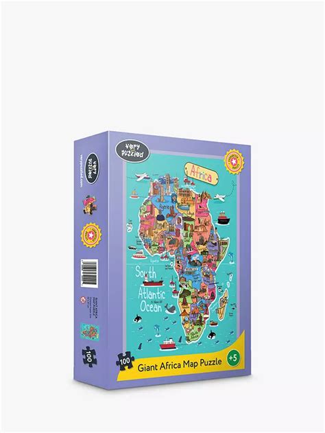 Very Puzzled Africa Map Puzzle 100 Pieces