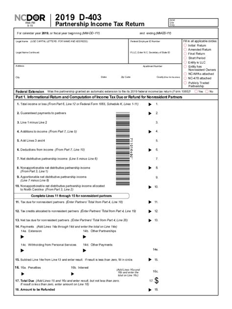 Nc Dor D 403 2019 2022 Fill Out Tax Template Online Us Legal Forms