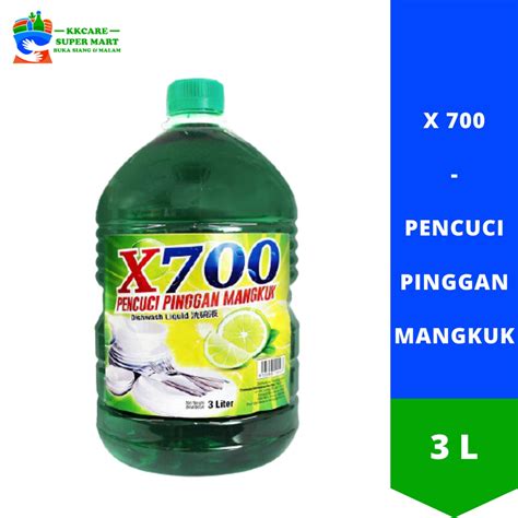 X 700 Pencuci Pinggan Mangkuk Diswashing Liquid 3l Shopee Malaysia