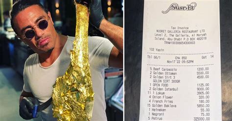 Salt Bae Slammed For Sharing Customer S Nusr Et Bill