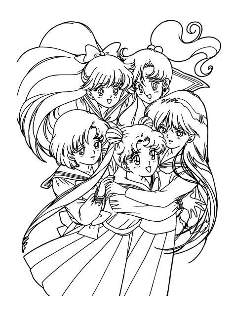 Anime Ausmalbilder Ausmalbilder Für Kinder Sailor Moon