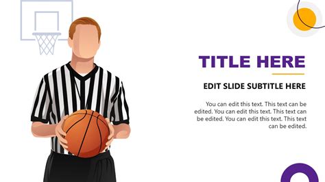 Basketball Referee Character Powerpoint Slide Template Slidemodel