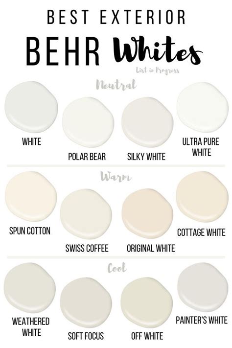 It pairs extremely well with neutrals. Best BEHR White Paint Colors for Exteriors in 2020 | Behr ...