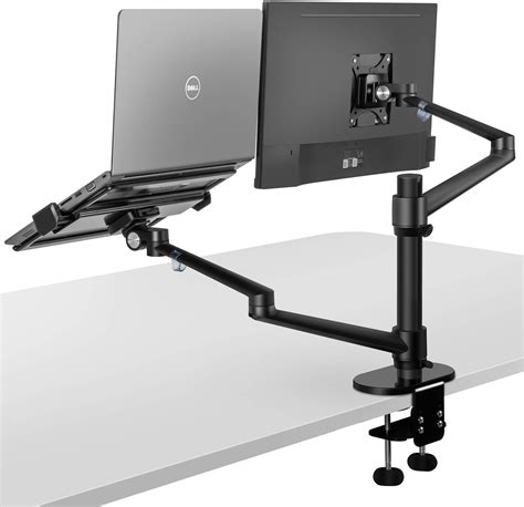 Viozon Monitor And Laptop Mount 2 In 1 Adjustable Dual