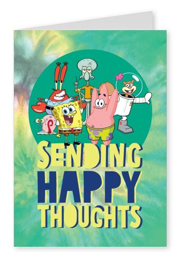 Sending Happy Thoughts Spongebob Kids Cards 🧒🏻🍭🧸 Send Real