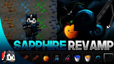Sapphire Revamp Mcpe Pvp Texture Pack Fps Friendly Youtube
