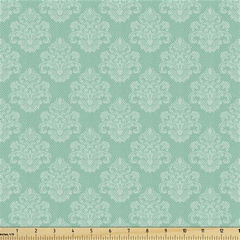 Lunarable Victorian Fabric By The Yard Vintage Damask