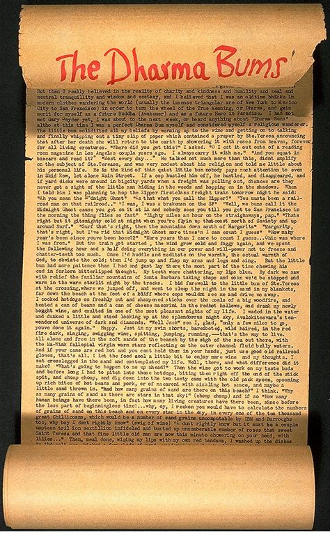 Kerouac S Dharma Bums Manuscript Scroll Vincent X Flickr