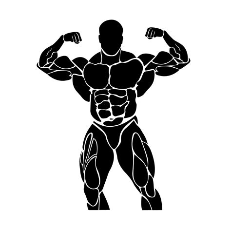 Bodybuilding Powerlifting Icon Bodybuilding Logo Bodybuilding Gym Art