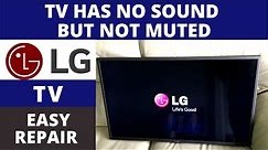 How to fix LG TV Has No Sound But Not Muted || LG TV Sound Problem Easy Troubleshooting