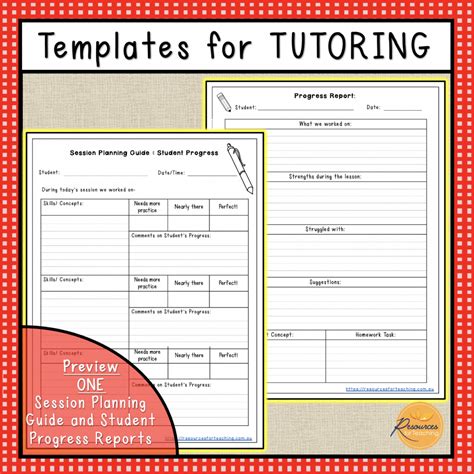 Useful Templates For Tutoring Resources For Teaching Australia